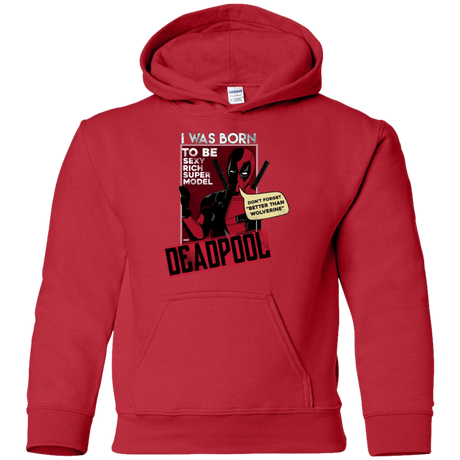 Sweatshirts Red / YS Sexy Rich Super Model Youth Hoodie