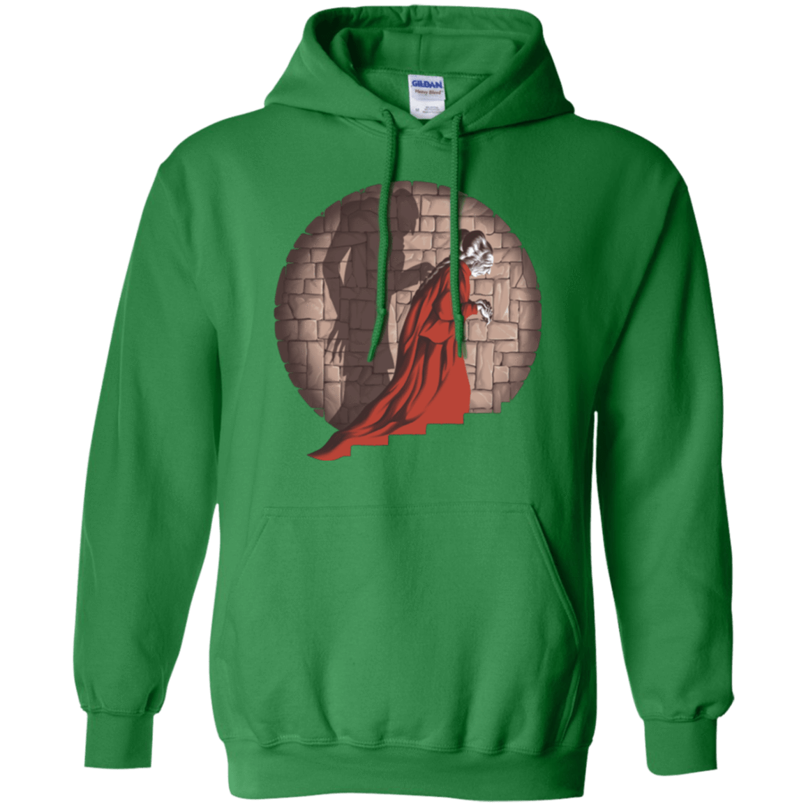 Sweatshirts Irish Green / Small Shadow Mismatch Pullover Hoodie