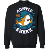 Sweatshirts Black / S Shark Family Trazo - Auntie Crewneck Sweatshirt