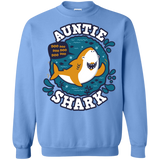 Sweatshirts Carolina Blue / S Shark Family Trazo - Auntie Crewneck Sweatshirt