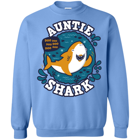 Sweatshirts Carolina Blue / S Shark Family Trazo - Auntie Crewneck Sweatshirt