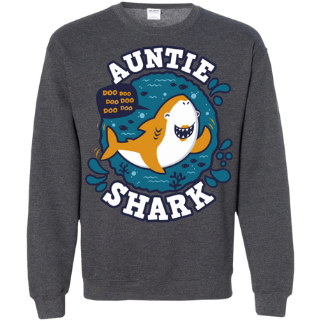 Sweatshirts Dark Heather / S Shark Family Trazo - Auntie Crewneck Sweatshirt