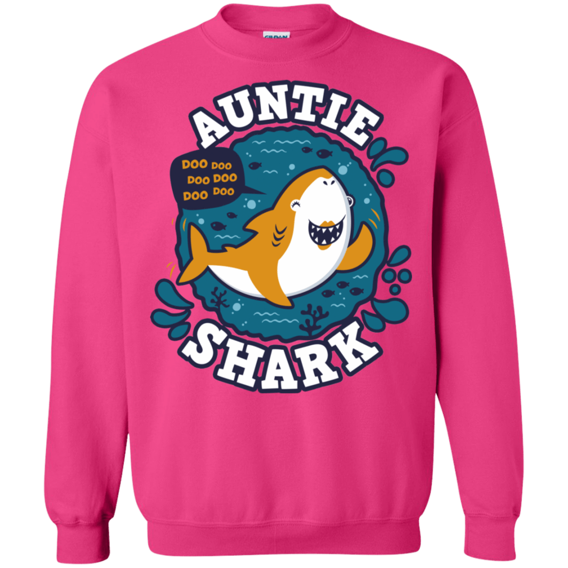 Sweatshirts Heliconia / S Shark Family Trazo - Auntie Crewneck Sweatshirt
