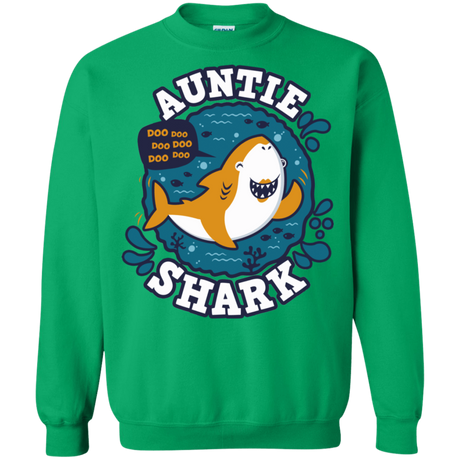 Sweatshirts Irish Green / S Shark Family Trazo - Auntie Crewneck Sweatshirt