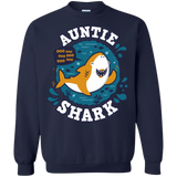 Sweatshirts Navy / S Shark Family Trazo - Auntie Crewneck Sweatshirt
