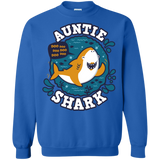 Sweatshirts Royal / S Shark Family Trazo - Auntie Crewneck Sweatshirt