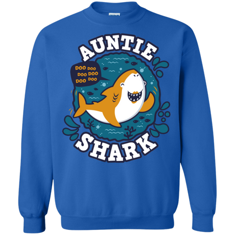 Sweatshirts Royal / S Shark Family Trazo - Auntie Crewneck Sweatshirt