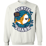 Sweatshirts White / S Shark Family Trazo - Auntie Crewneck Sweatshirt