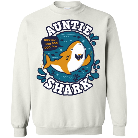 Sweatshirts White / S Shark Family Trazo - Auntie Crewneck Sweatshirt