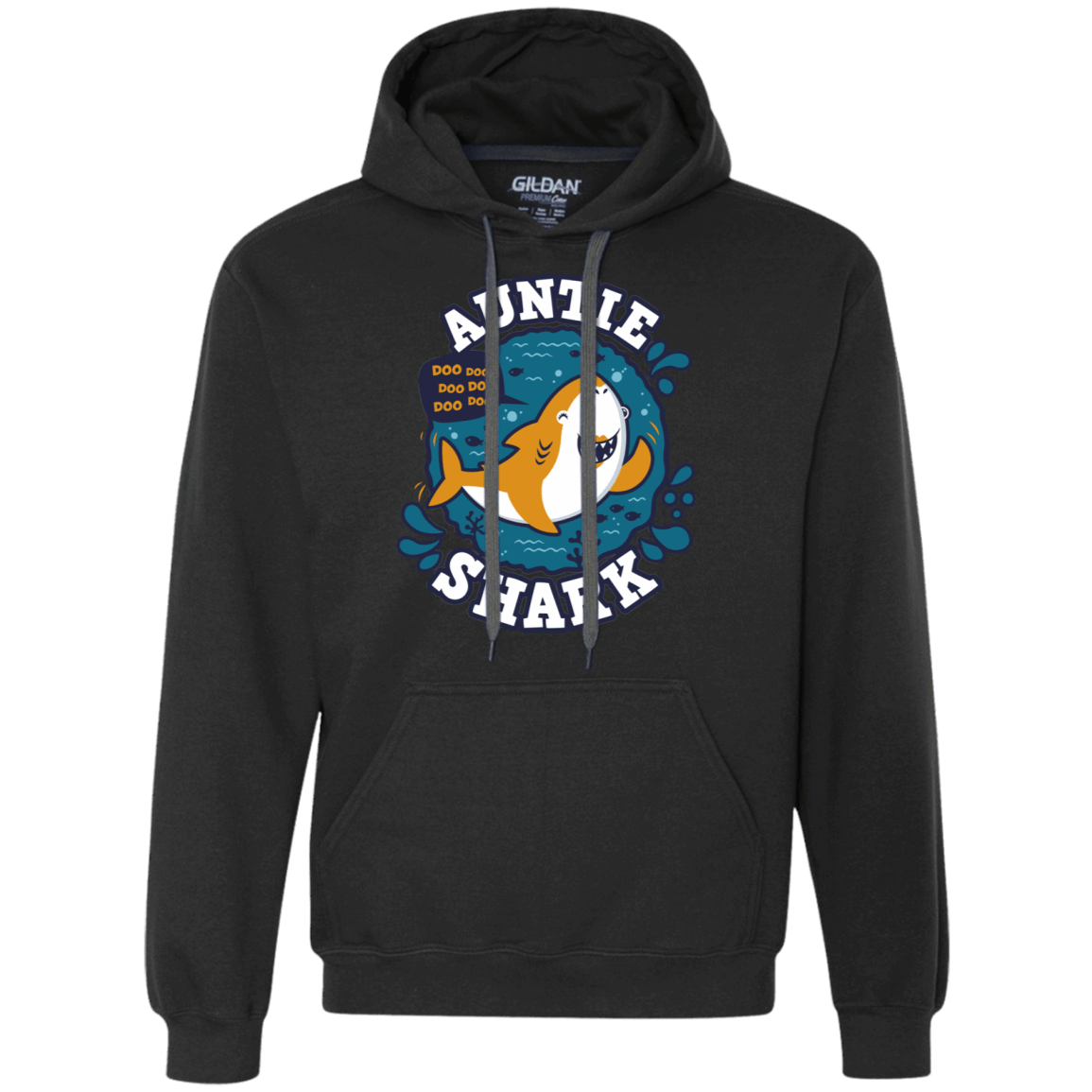 Sweatshirts Black / S Shark Family Trazo - Auntie Premium Fleece Hoodie