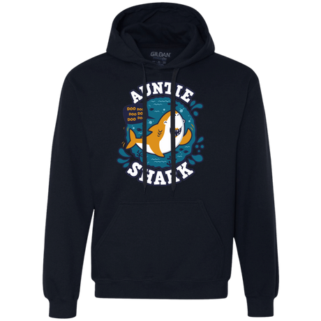 Sweatshirts Navy / S Shark Family Trazo - Auntie Premium Fleece Hoodie