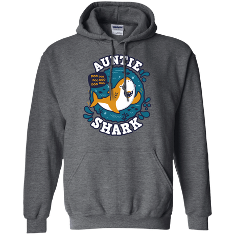 Sweatshirts Dark Heather / S Shark Family Trazo - Auntie Pullover Hoodie