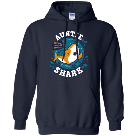 Sweatshirts Navy / S Shark Family Trazo - Auntie Pullover Hoodie