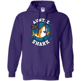 Sweatshirts Purple / S Shark Family Trazo - Auntie Pullover Hoodie