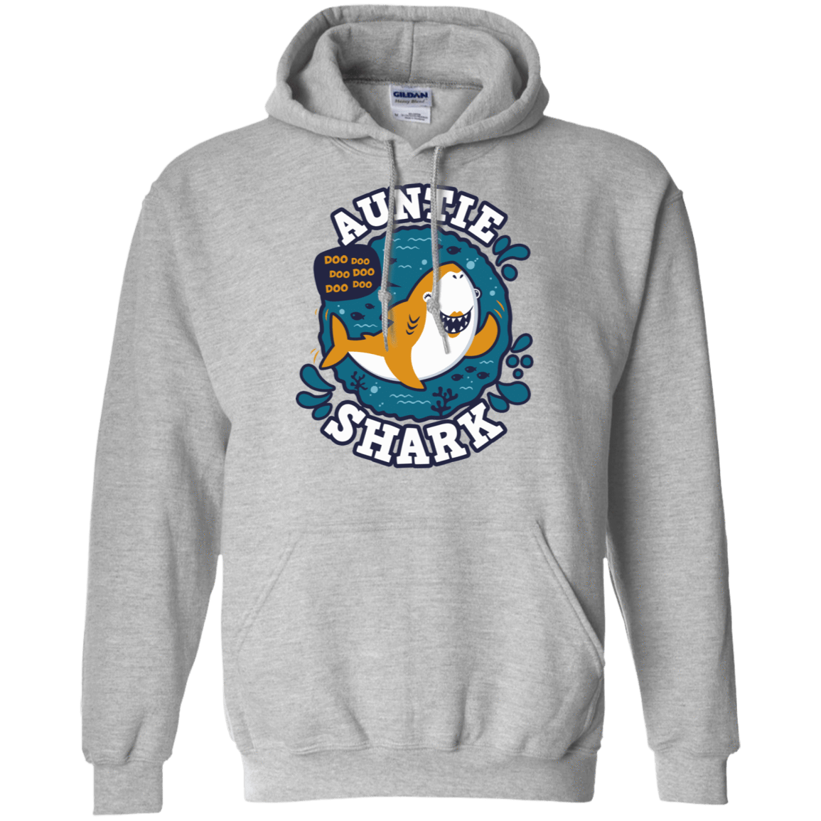 Sweatshirts Sport Grey / S Shark Family Trazo - Auntie Pullover Hoodie