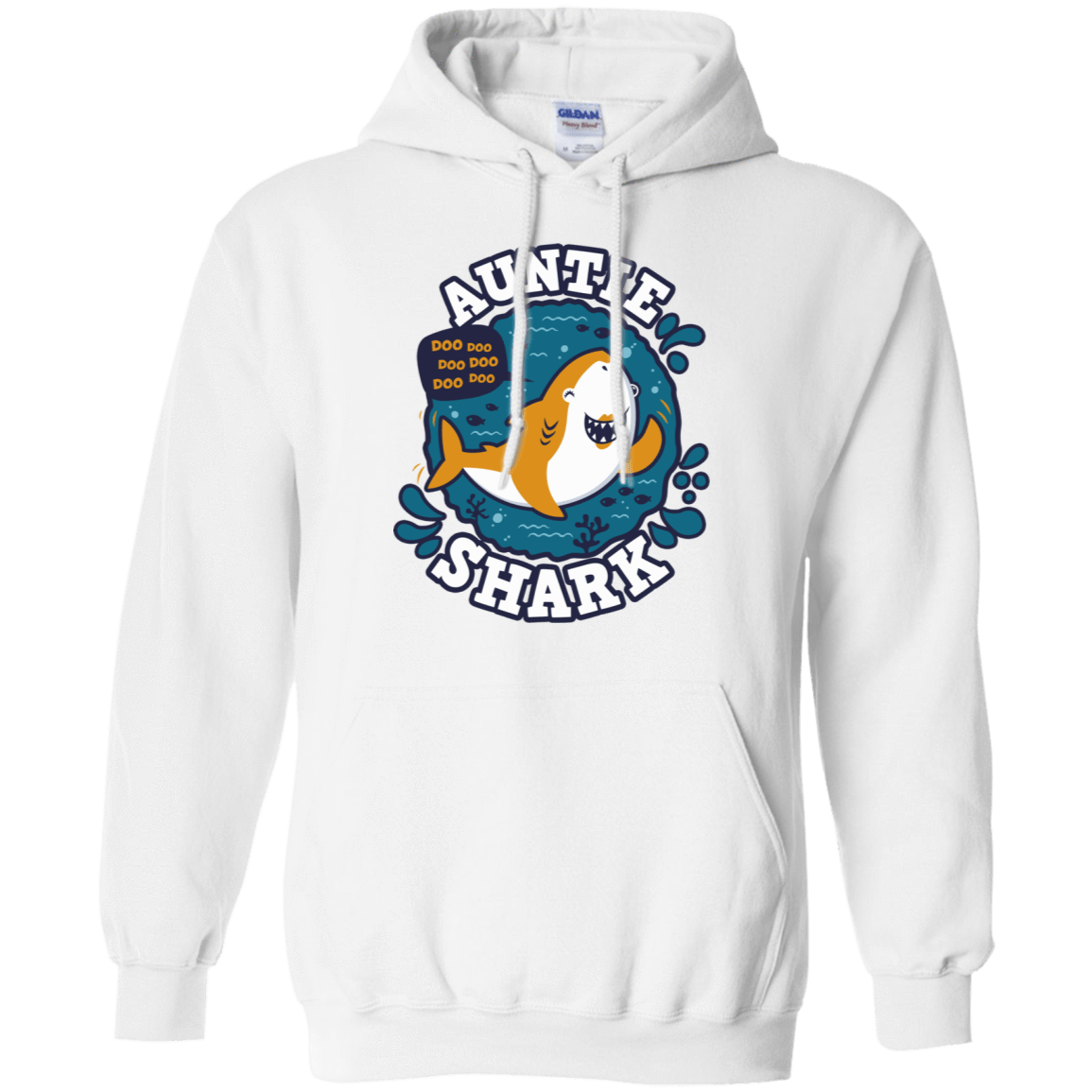 Sweatshirts White / S Shark Family Trazo - Auntie Pullover Hoodie