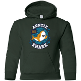 Sweatshirts Forest Green / YS Shark Family Trazo - Auntie Youth Hoodie