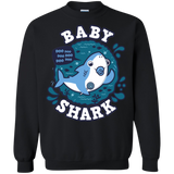 Sweatshirts Black / S Shark Family trazo - Baby Boy chupete Crewneck Sweatshirt