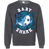Sweatshirts Dark Heather / S Shark Family trazo - Baby Boy chupete Crewneck Sweatshirt