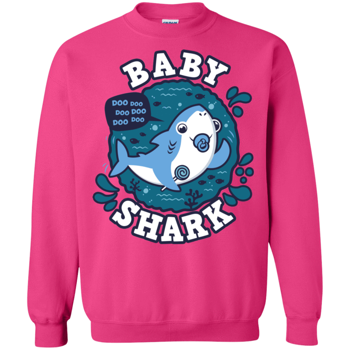 Sweatshirts Heliconia / S Shark Family trazo - Baby Boy chupete Crewneck Sweatshirt