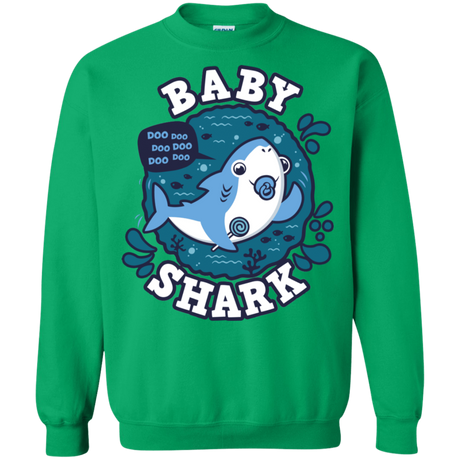 Sweatshirts Irish Green / S Shark Family trazo - Baby Boy chupete Crewneck Sweatshirt