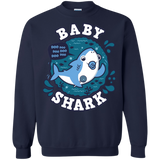 Sweatshirts Navy / S Shark Family trazo - Baby Boy chupete Crewneck Sweatshirt