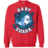 Sweatshirts Red / S Shark Family trazo - Baby Boy chupete Crewneck Sweatshirt