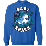 Sweatshirts Royal / S Shark Family trazo - Baby Boy chupete Crewneck Sweatshirt