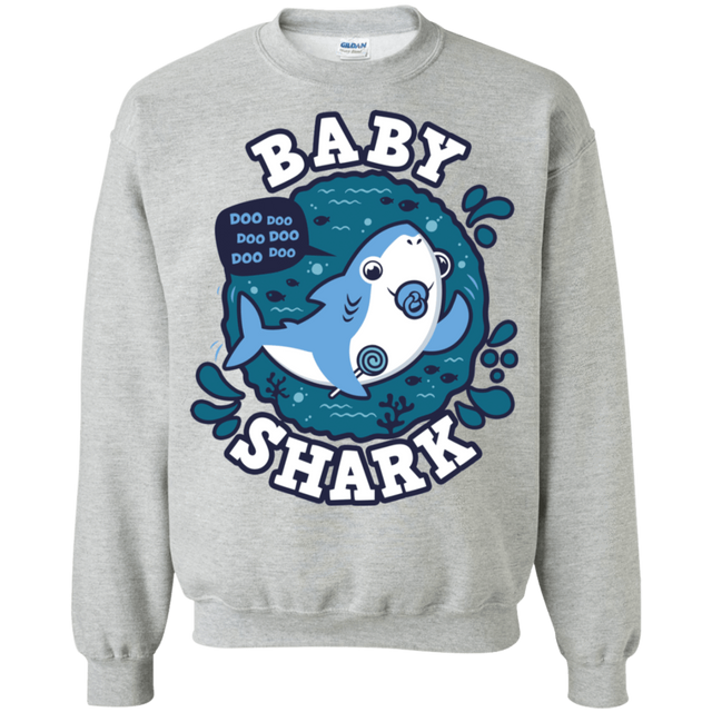 Sweatshirts Sport Grey / S Shark Family trazo - Baby Boy chupete Crewneck Sweatshirt