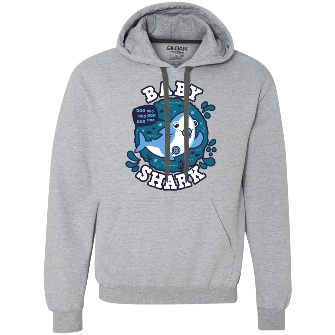 Sweatshirts Sport Grey / 2XL Shark Family trazo - Baby Boy chupete Premium Fleece Hoodie