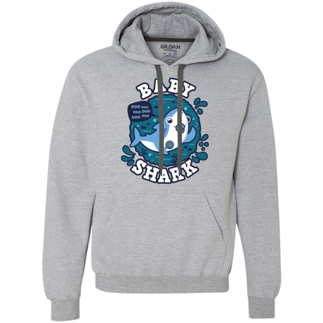 Sweatshirts Sport Grey / 2XL Shark Family trazo - Baby Boy chupete Premium Fleece Hoodie