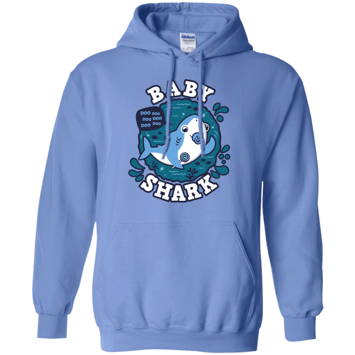 Sweatshirts Carolina Blue / S Shark Family trazo - Baby Boy chupete Pullover Hoodie