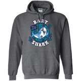 Sweatshirts Dark Heather / S Shark Family trazo - Baby Boy chupete Pullover Hoodie