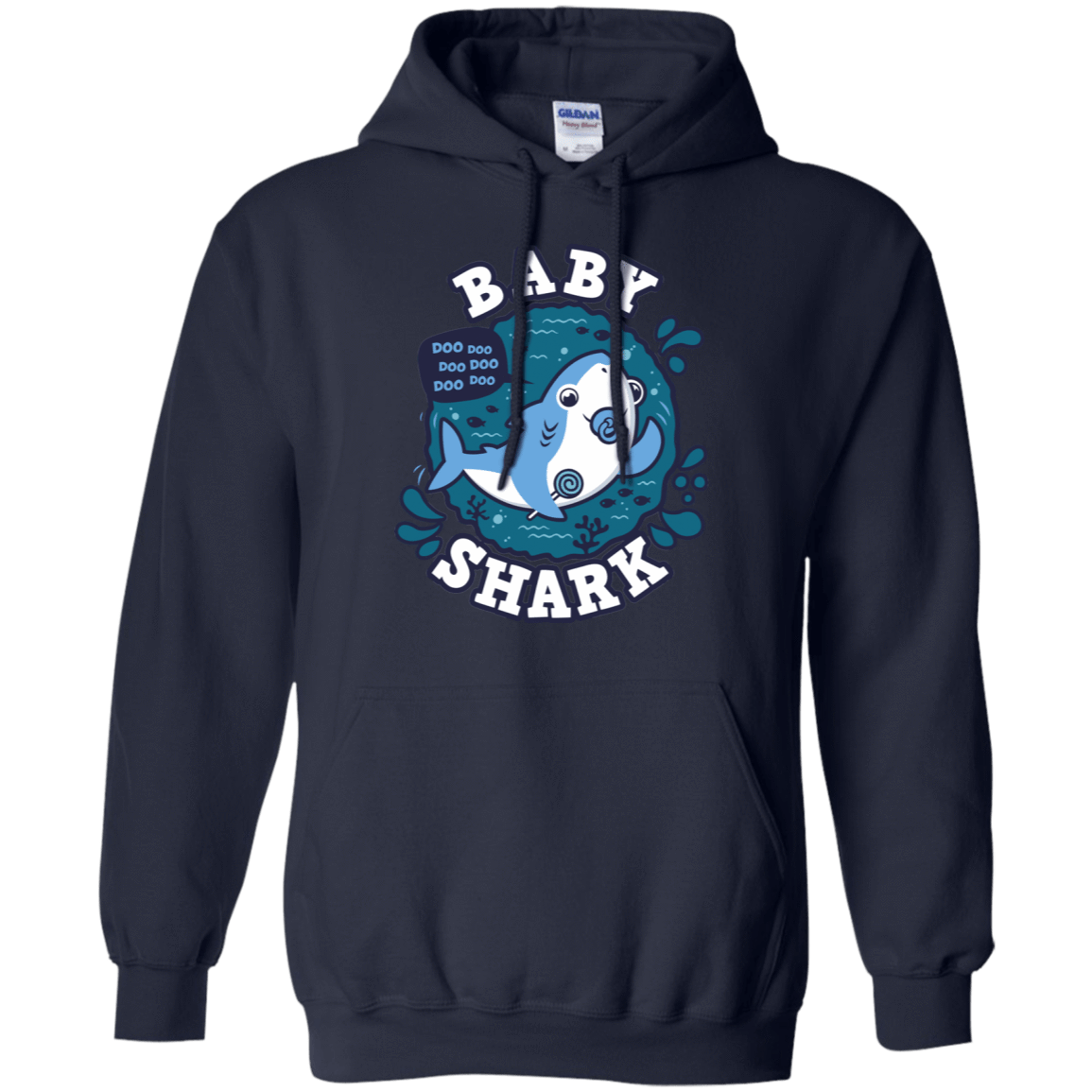 Sweatshirts Navy / S Shark Family trazo - Baby Boy chupete Pullover Hoodie