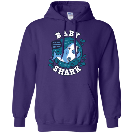 Sweatshirts Purple / S Shark Family trazo - Baby Boy chupete Pullover Hoodie