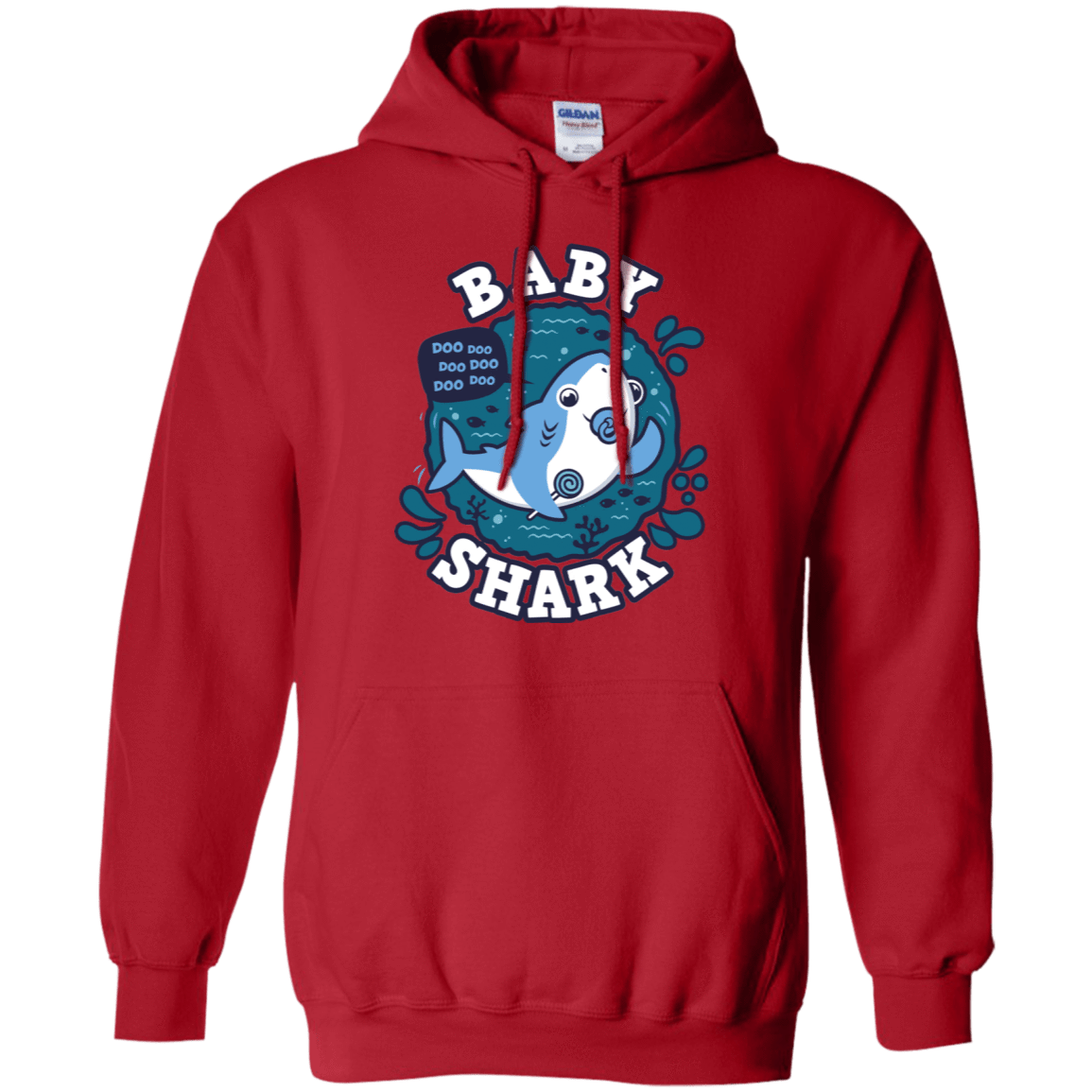 Sweatshirts Red / S Shark Family trazo - Baby Boy chupete Pullover Hoodie