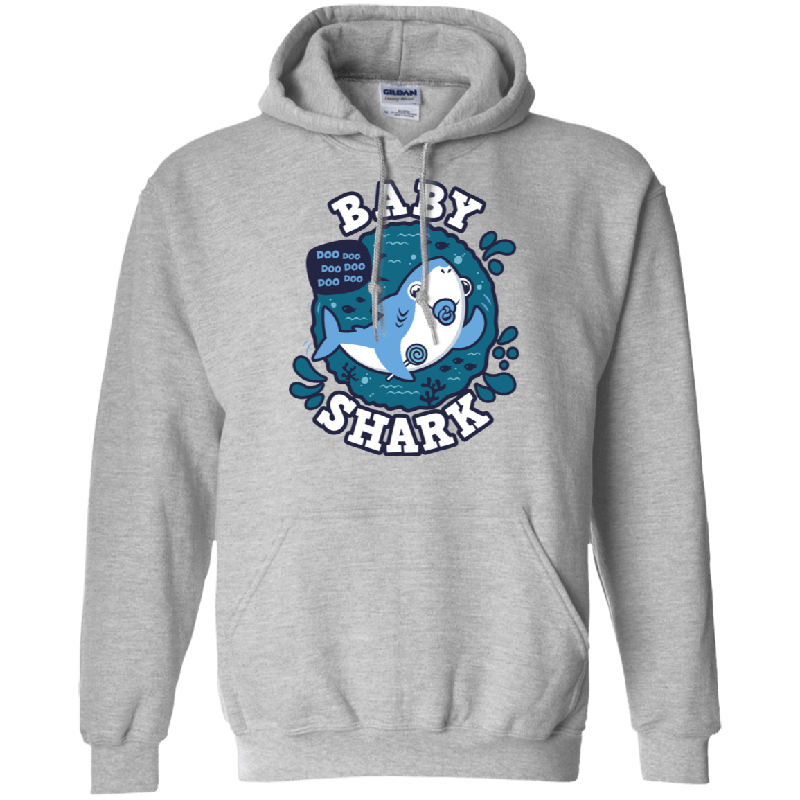 Sweatshirts Sport Grey / S Shark Family trazo - Baby Boy chupete Pullover Hoodie