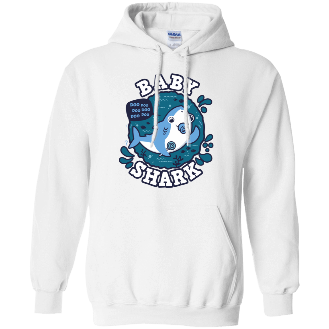 Sweatshirts White / S Shark Family trazo - Baby Boy chupete Pullover Hoodie