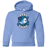 Sweatshirts Carolina Blue / YS Shark Family trazo - Baby Boy chupete Youth Hoodie