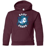 Sweatshirts Maroon / YS Shark Family trazo - Baby Boy chupete Youth Hoodie