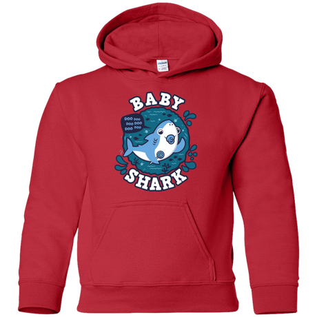 Sweatshirts Red / YS Shark Family trazo - Baby Boy chupete Youth Hoodie