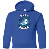 Sweatshirts Royal / YS Shark Family trazo - Baby Boy chupete Youth Hoodie