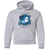 Sweatshirts Sport Grey / YS Shark Family trazo - Baby Boy chupete Youth Hoodie