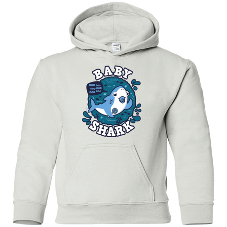 Sweatshirts White / YS Shark Family trazo - Baby Boy chupete Youth Hoodie