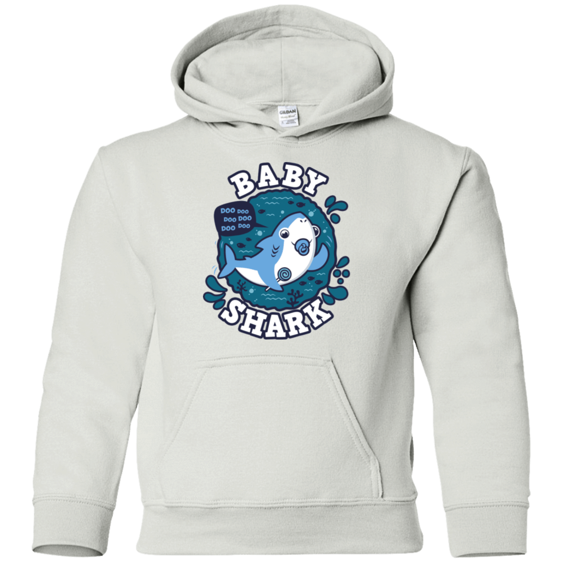 Sweatshirts White / YS Shark Family trazo - Baby Boy chupete Youth Hoodie