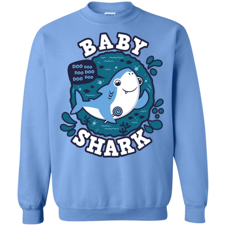 Sweatshirts Carolina Blue / S Shark Family trazo - Baby Boy Crewneck Sweatshirt