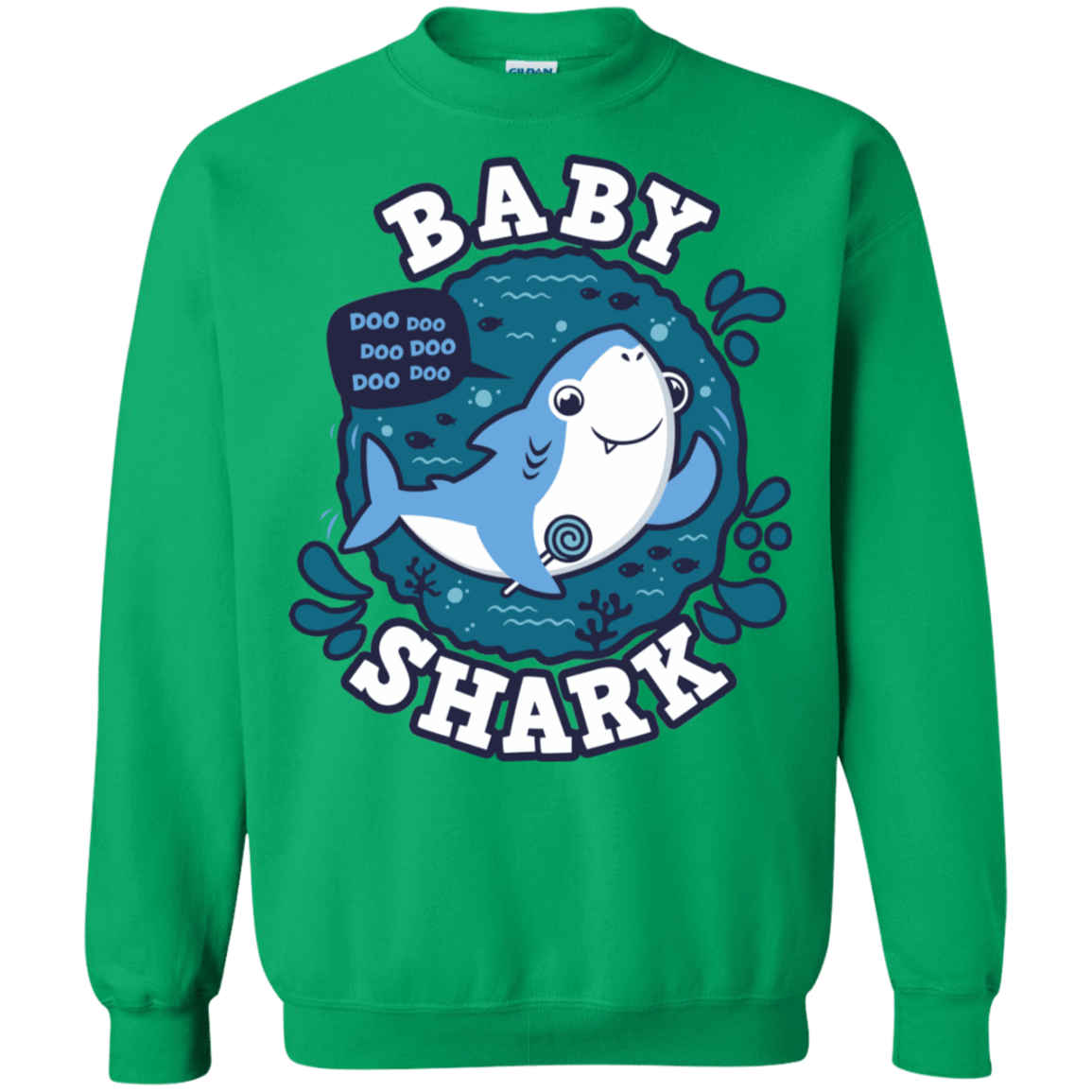 Sweatshirts Irish Green / S Shark Family trazo - Baby Boy Crewneck Sweatshirt