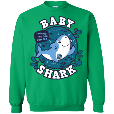 Sweatshirts Irish Green / S Shark Family trazo - Baby Boy Crewneck Sweatshirt