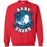 Sweatshirts Red / S Shark Family trazo - Baby Boy Crewneck Sweatshirt