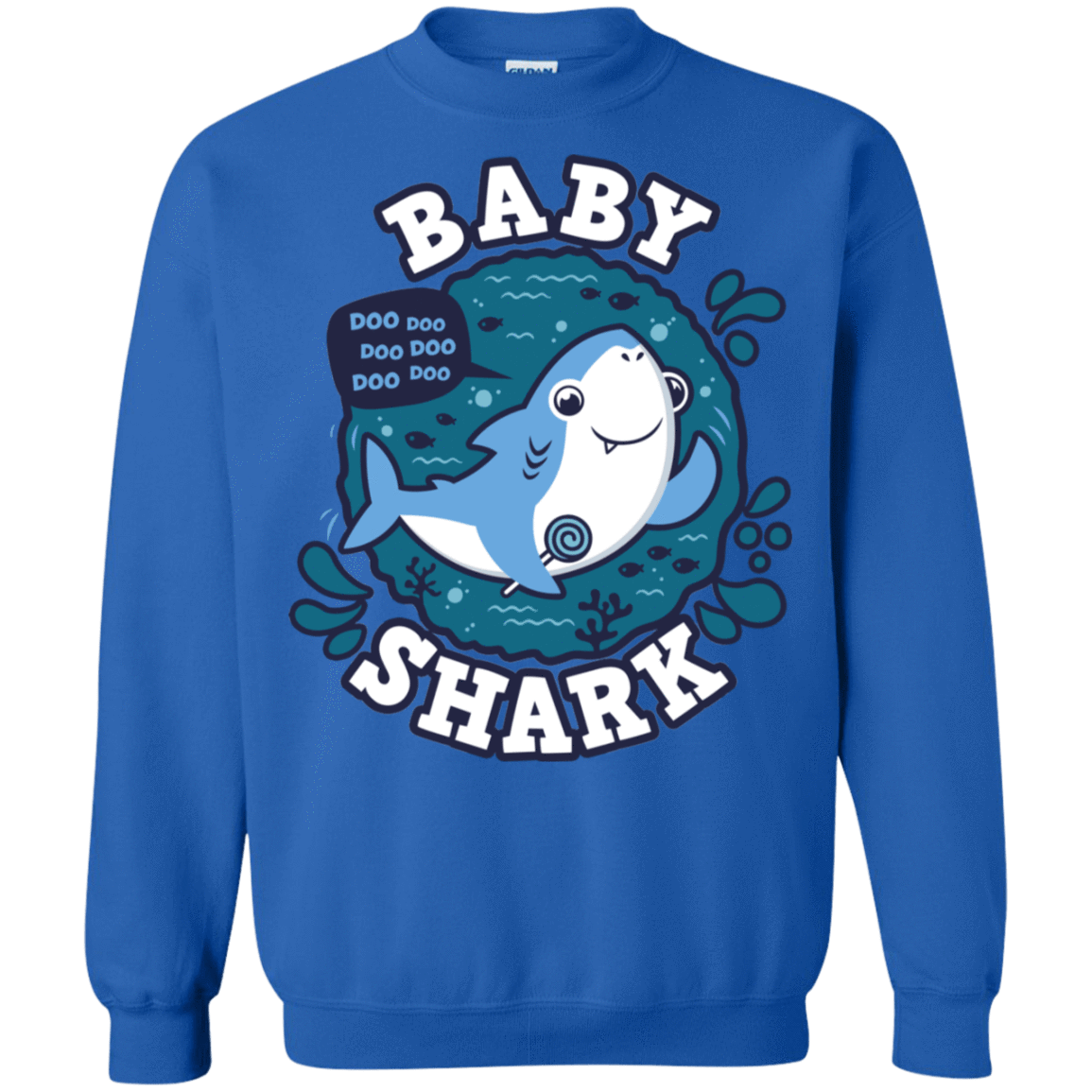 Sweatshirts Royal / S Shark Family trazo - Baby Boy Crewneck Sweatshirt